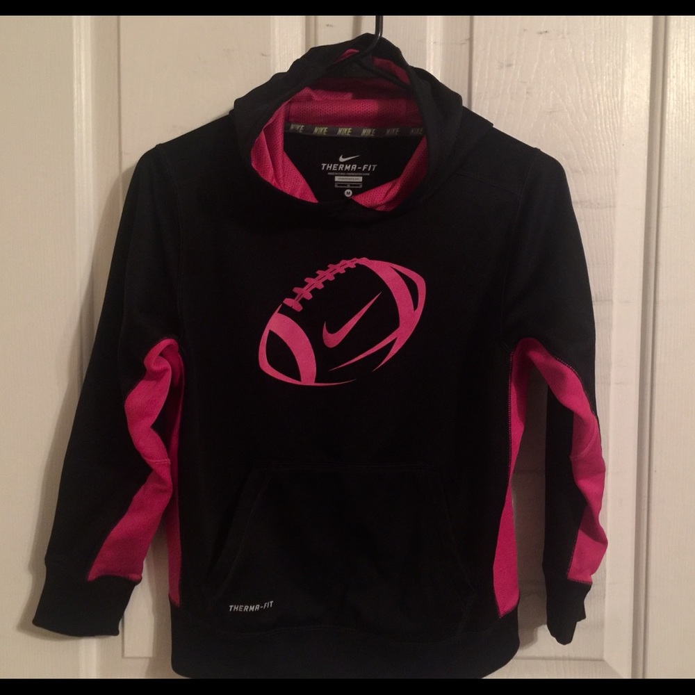 Black and Hot Pink Nike hoodie/jacket